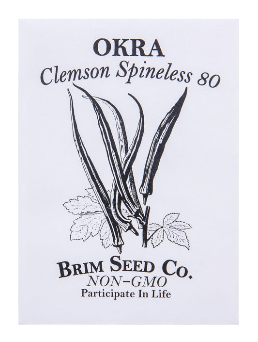Okra, Clemson Spineless 80 Seed