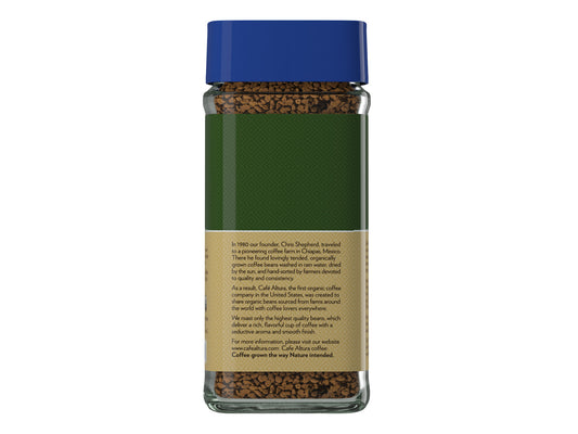 Instant Coffee, Freeze Dried, Decaf Medium Roast, Fair Trade, Organic