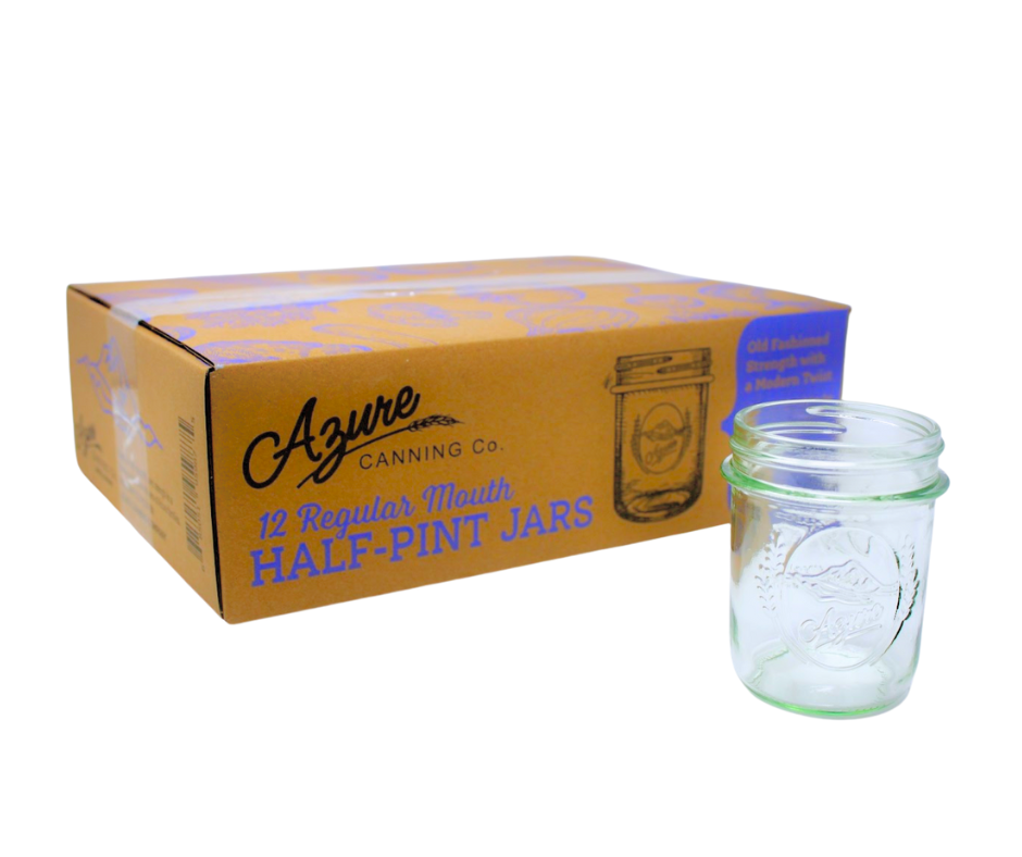 Canning Jars, Half Pint, Regular (JARS ONLY, no bands & lids)