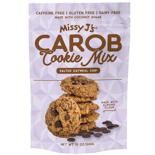 Carob Salted Oatmeal Cookie Mix, GF, Organic