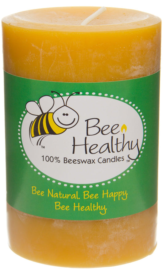 Candle, Beeswax, Pillar 3 inch x 4 inch