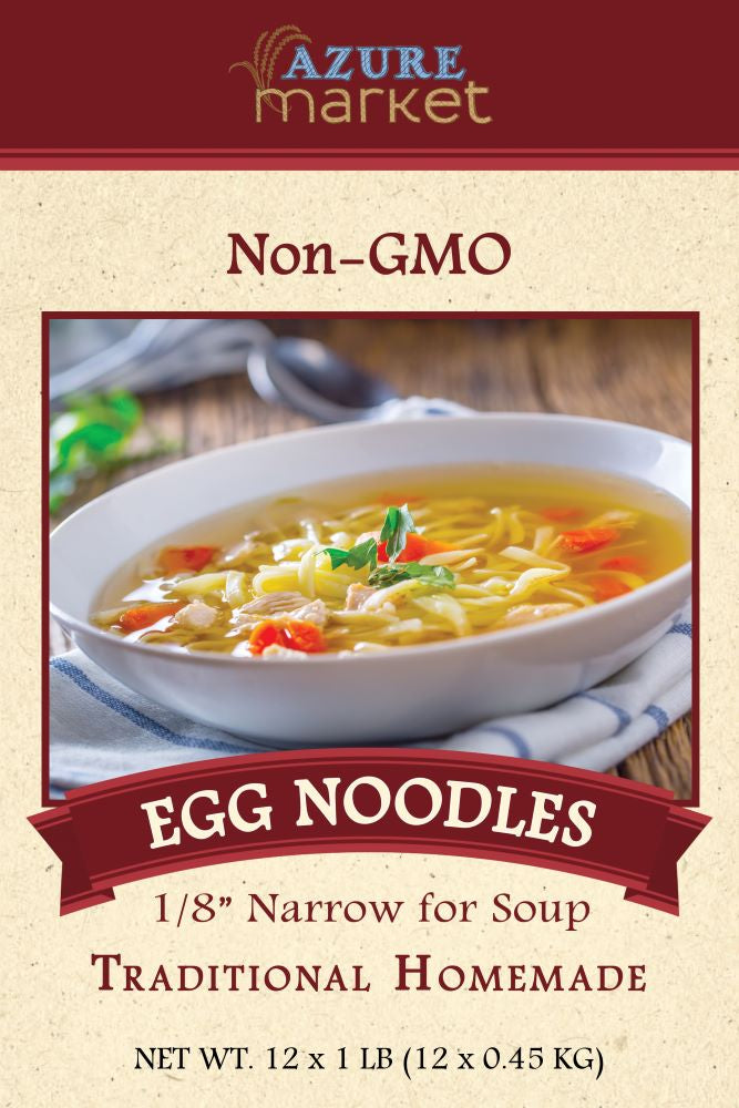 Traditional Homemade Egg Noodles, Narrow For Soup 1/8 inch