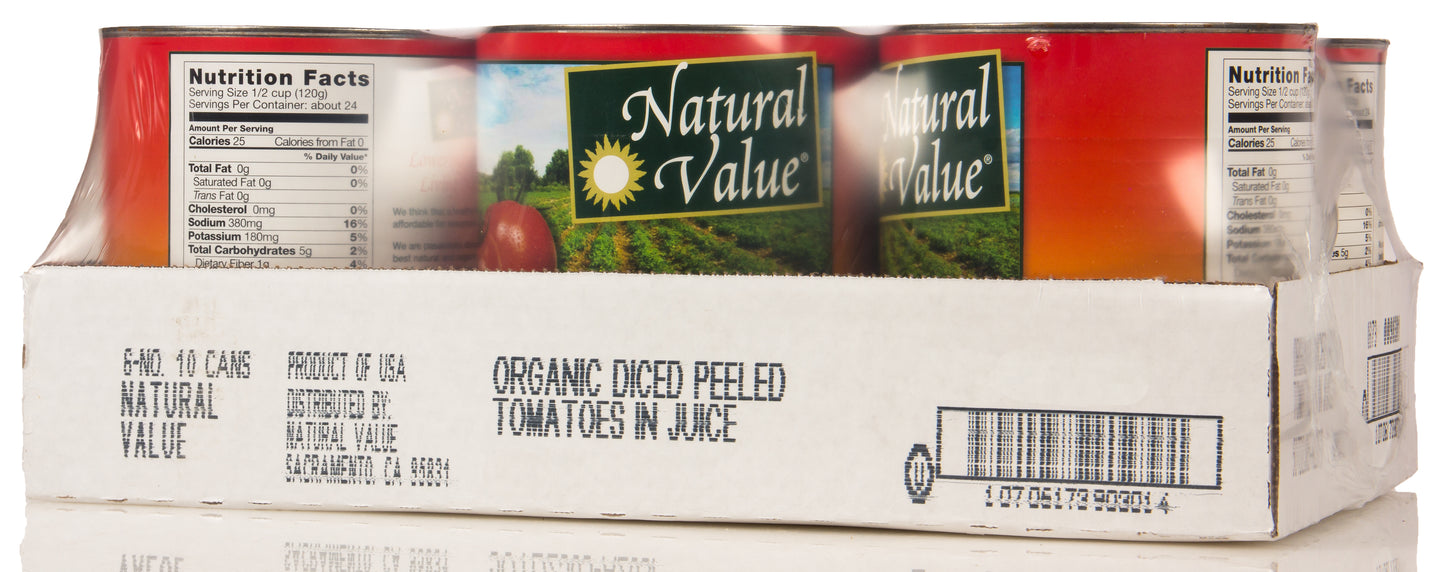 Tomatoes, Diced, in Tomato Juice, Organic