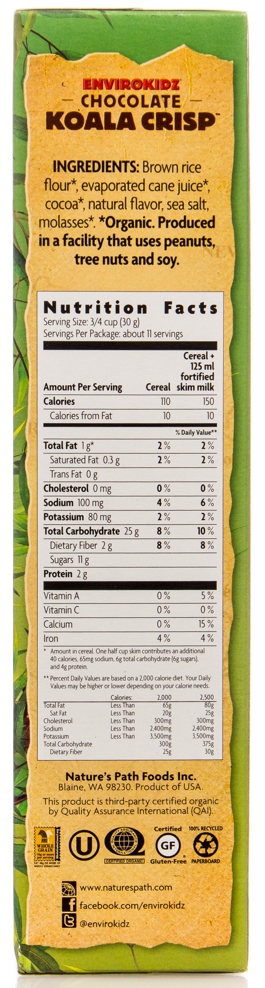 Koala Crisps, Organic