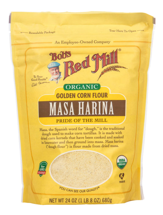 Masa Harina, Golden Corn Flour, Organic
