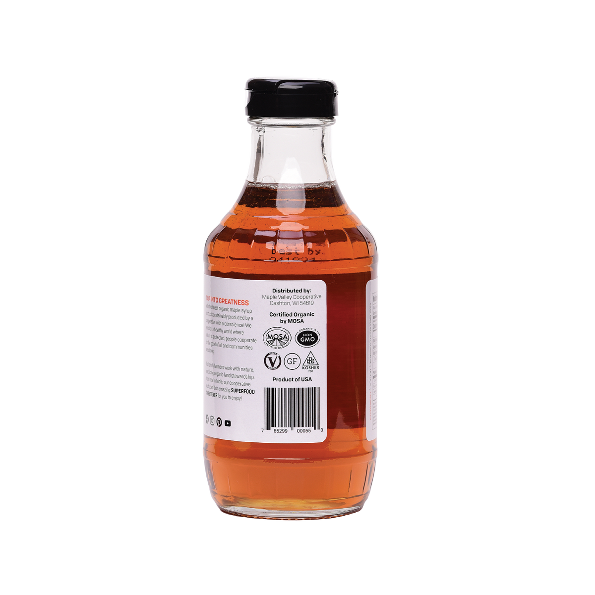 Maple Syrup, Grade A, Amber & Rich, Organic