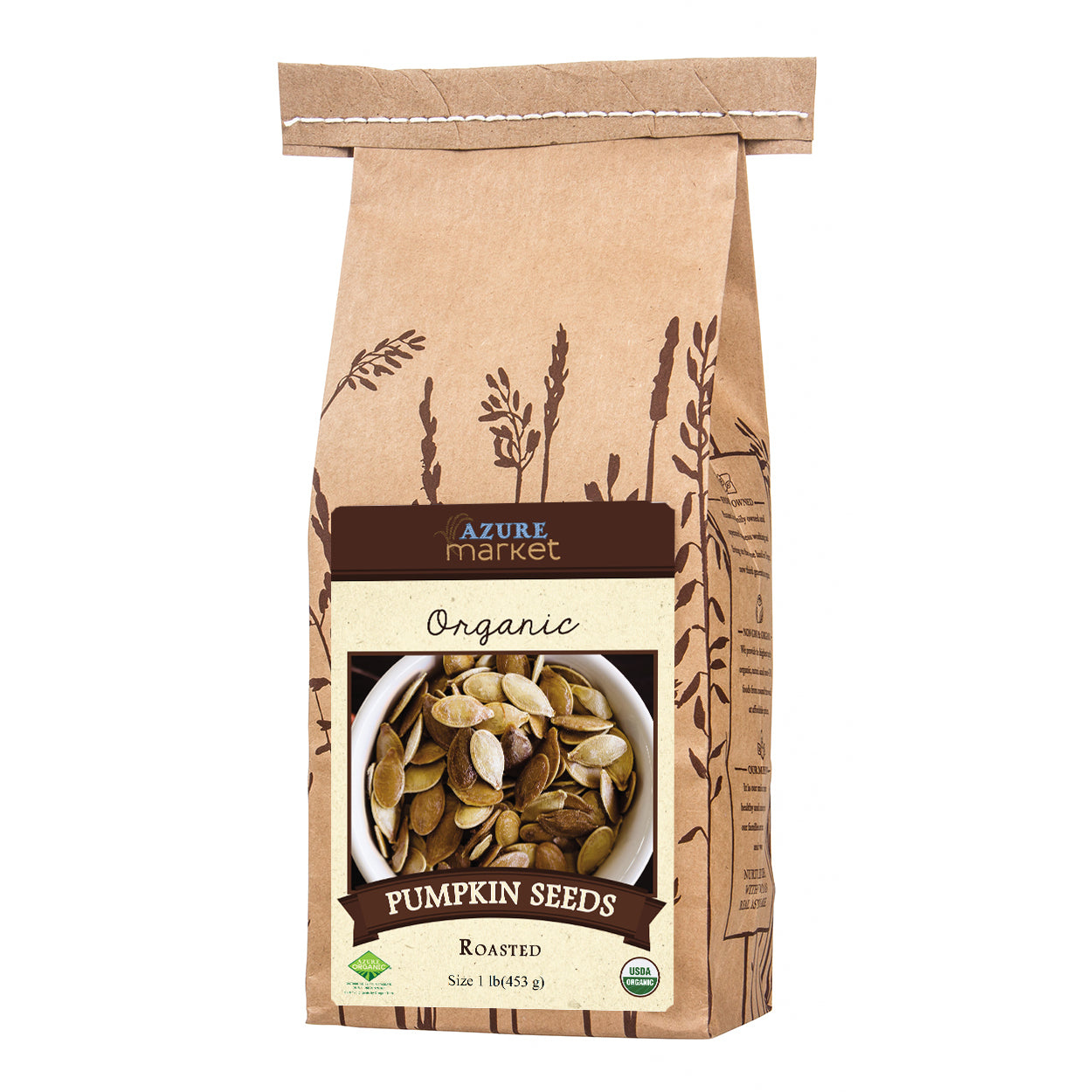 Pumpkin Seeds, Roasted, Organic