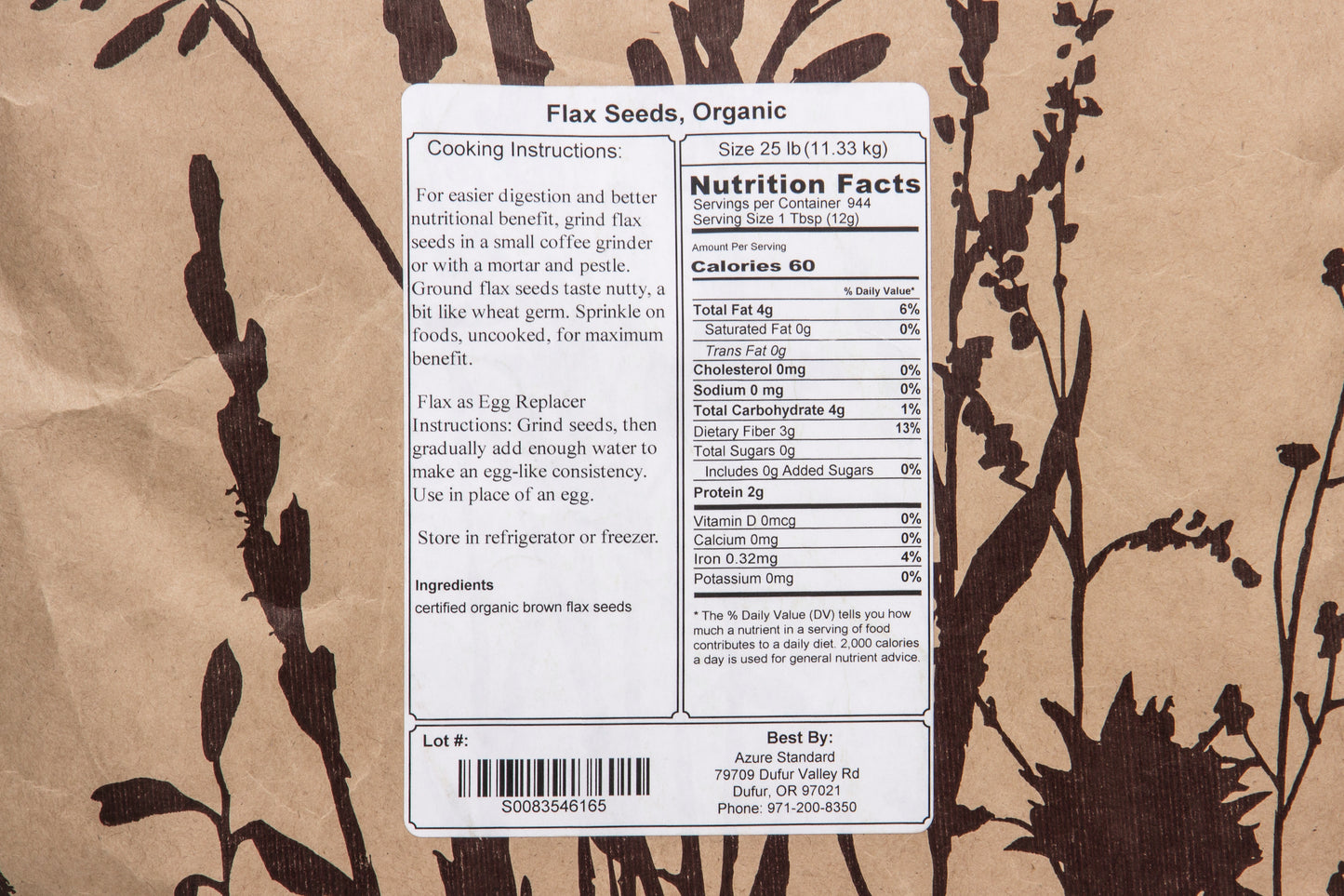 Flax Seeds, Organic