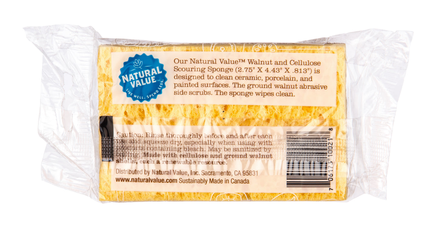 Walnut Scrubber Sponge