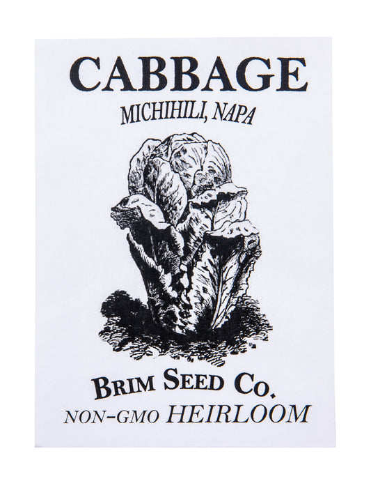 Cabbage, Michihili, Napa Heirloom Seed