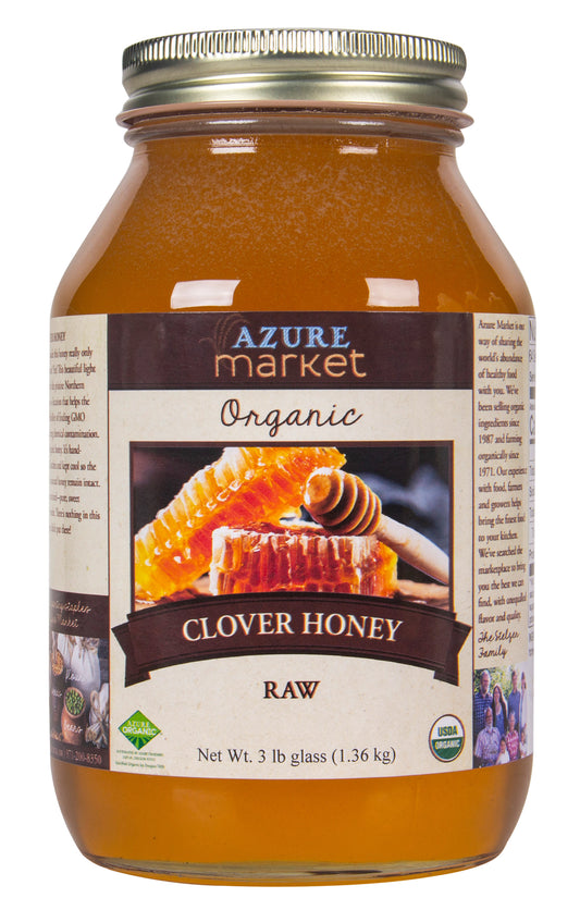 Clover Honey, Raw, Organic