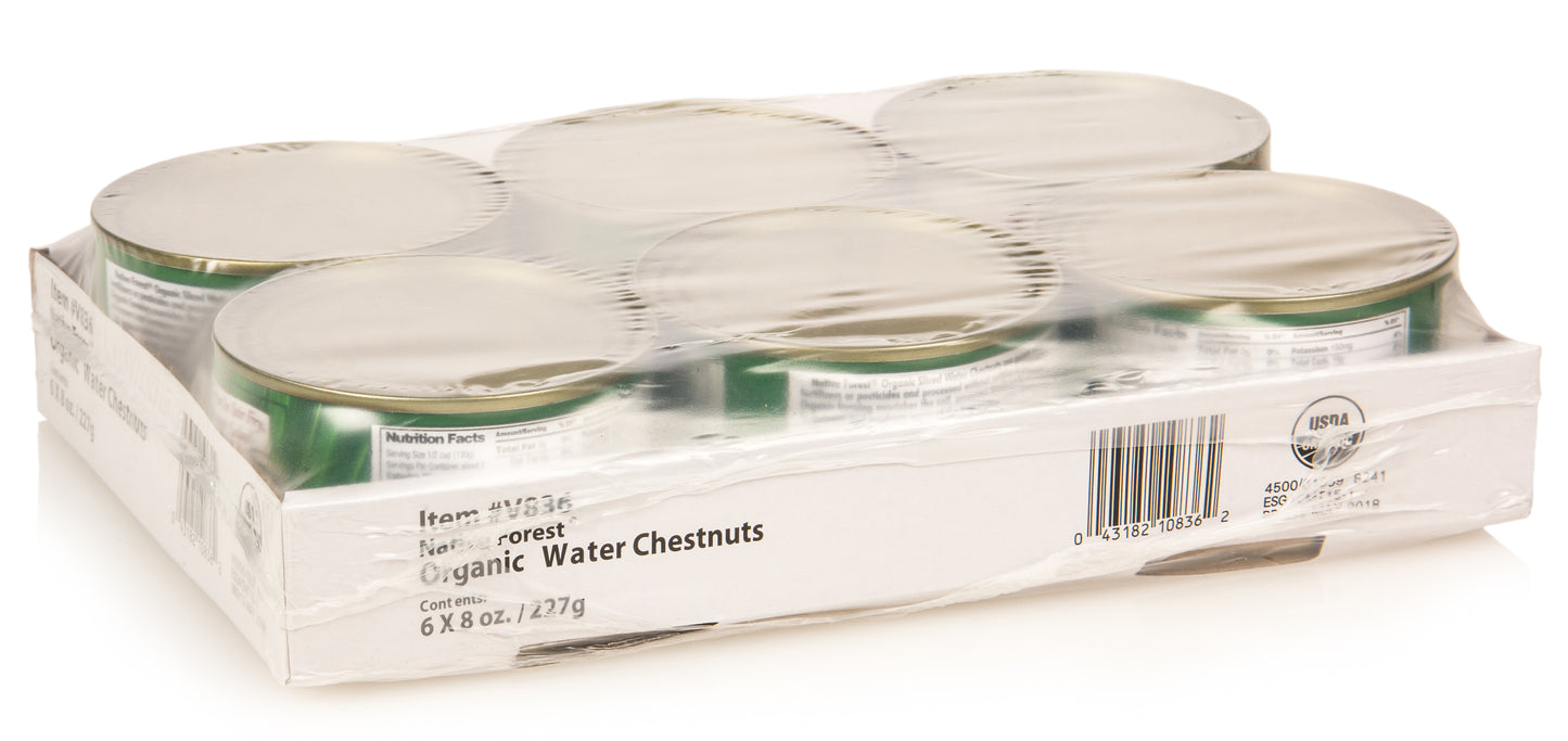 Water Chestnuts, Sliced, Organic
