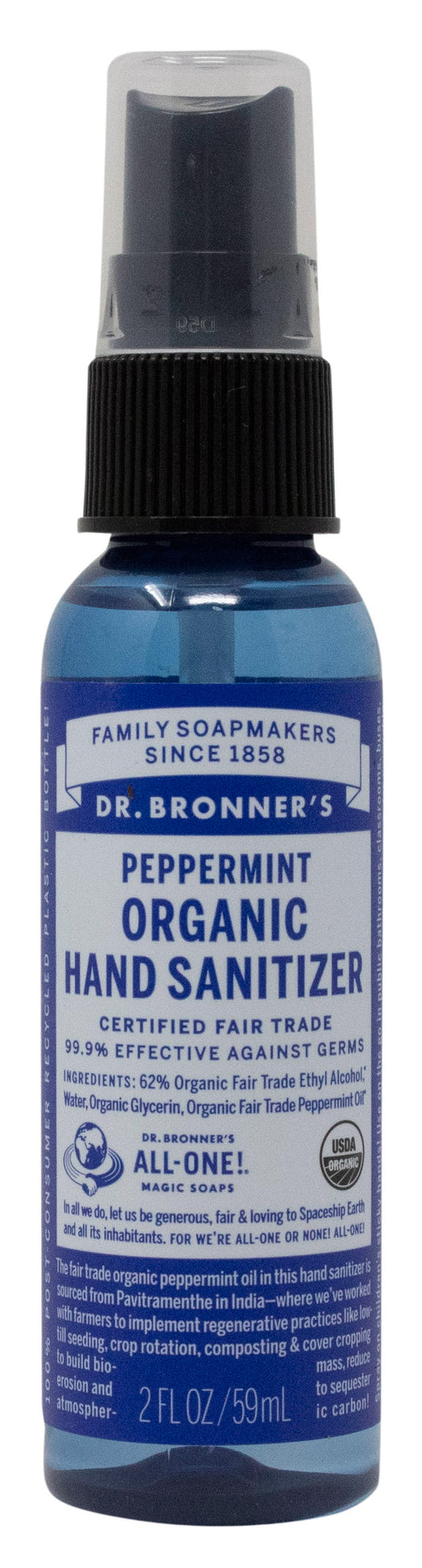 Hand Sanitizer, Peppermint, Organic