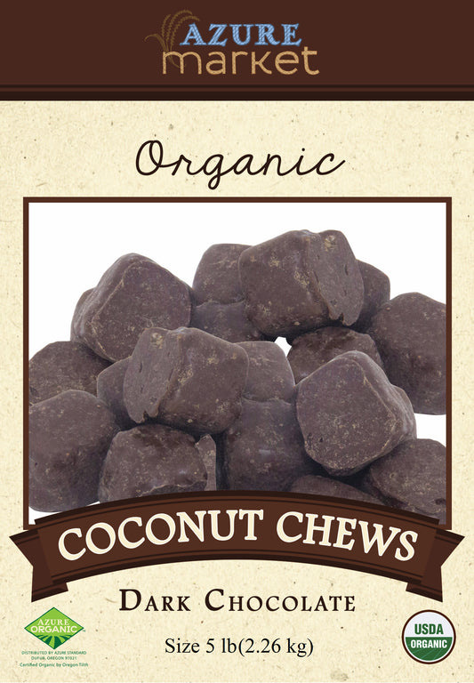 Coconut Chews, Dark Chocolate, Organic