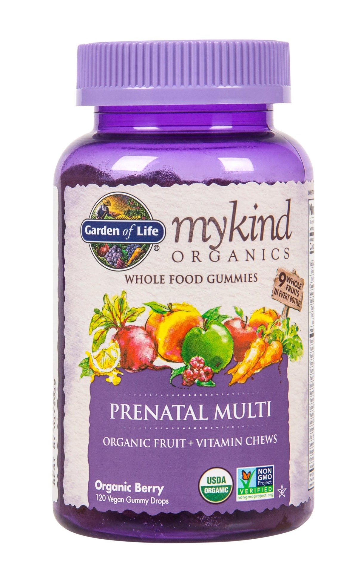 Mykind Prenatal Gummy Multivitamin, Berry, Organic