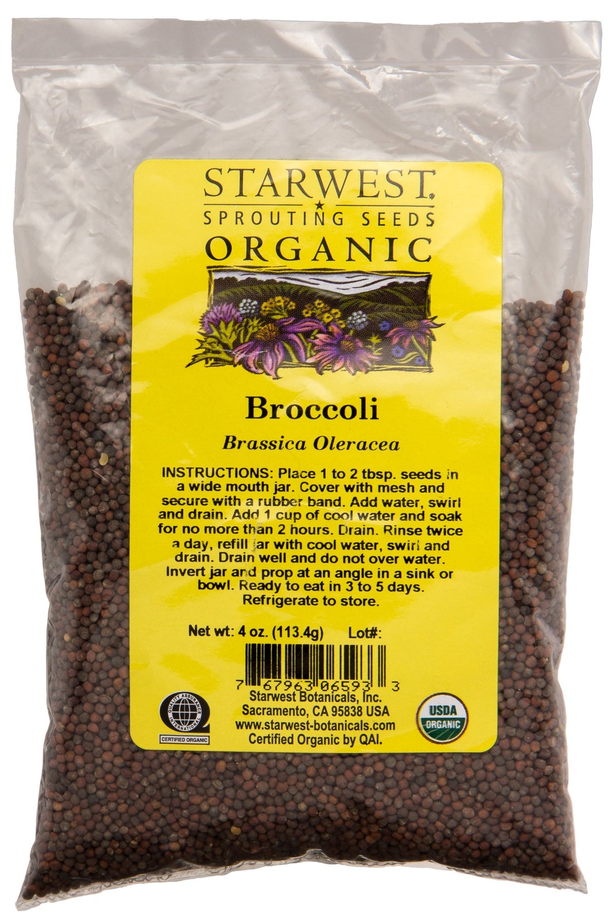 Broccoli Sprouting Seeds, Organic