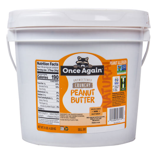 Peanut Butter, Unsweetened, Crunchy