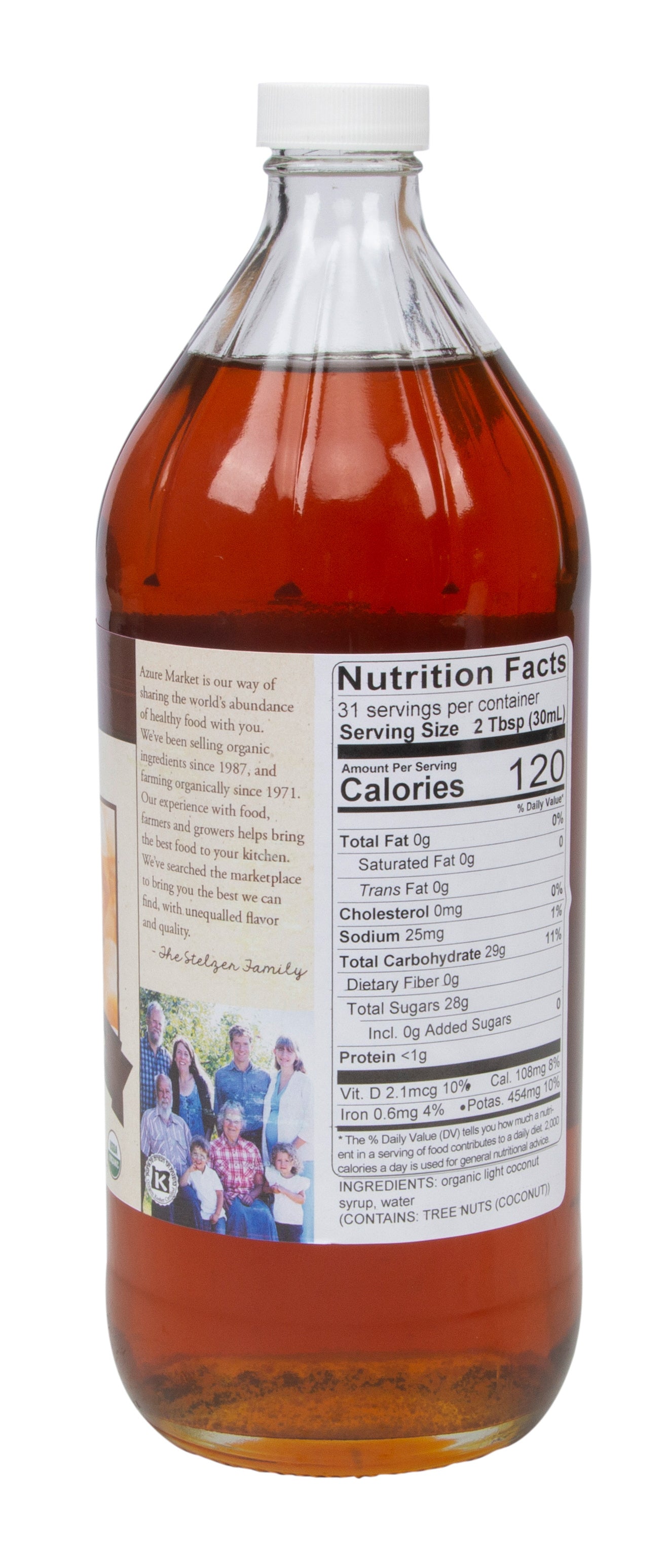 Coconut Syrup, Light, Organic