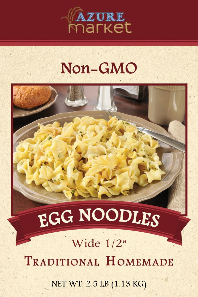 Traditional Homemade Egg Noodles, Wide 1/2 Inch