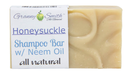 Shampoo Bar, Honeysuckle with Neem Oil, All Natural