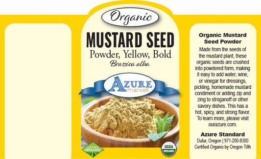 Mustard Seed Powder, Yellow, Bold, Organic