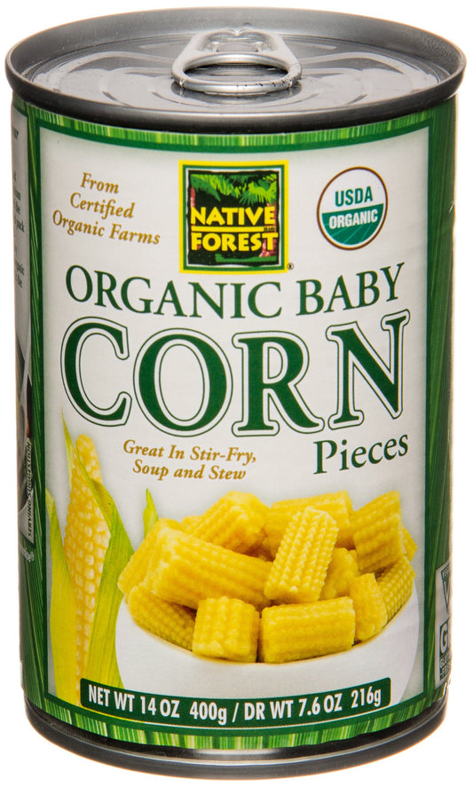 Baby Corn, Cut, Organic