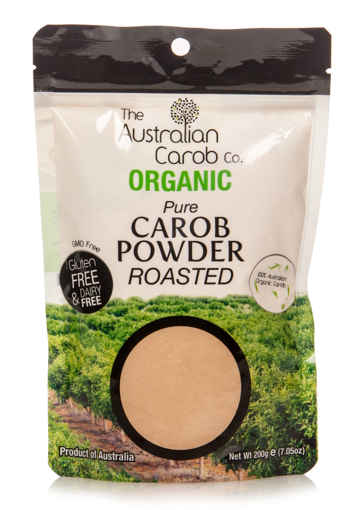 Pure Carob Powder, Roasted, Organic