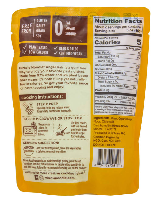 Ready-to-Eat, Angel Hair, Organic