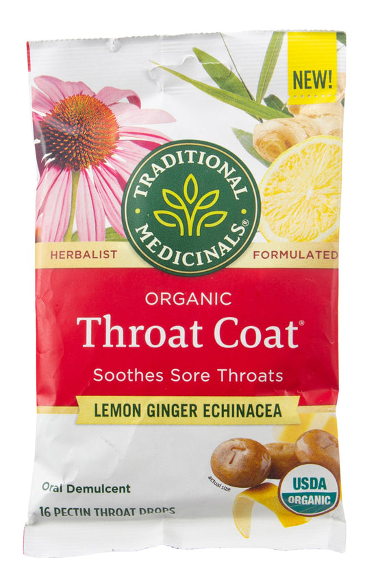 Throat Coat, Lemon Ginger Echinacea, Organic