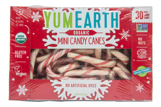 Candy Canes, Mini, Peppermint, Organic