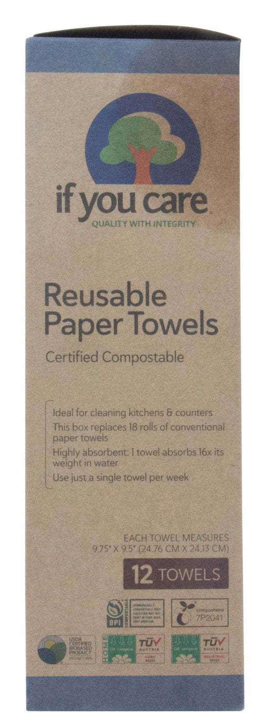 Paper Towels, 100% Natural, Reusable