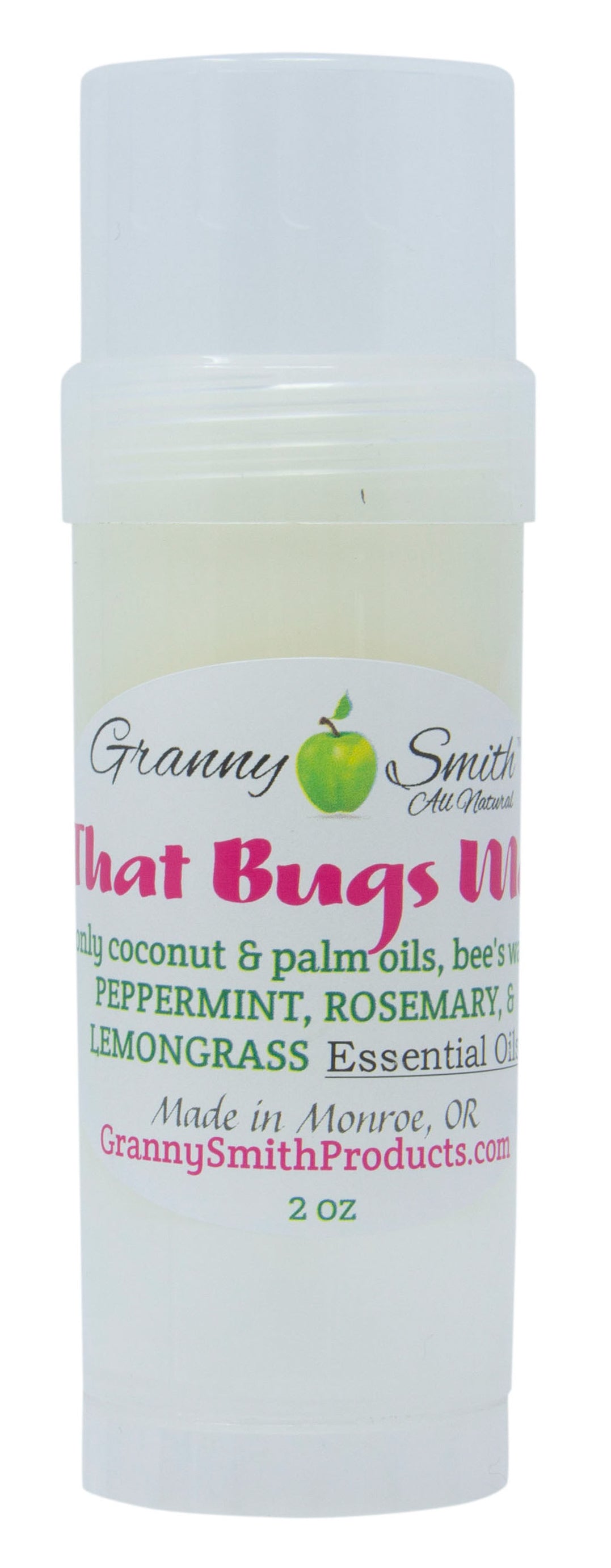 Bug Repellent Stick, Peppermint and Rosemary, All Natural