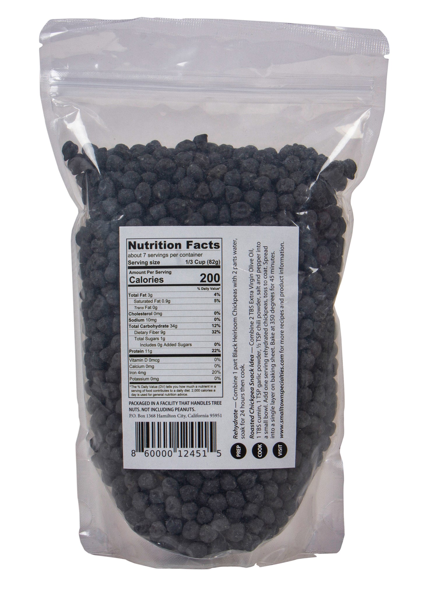 Chickpeas, Black, Heirloom, Non-GMO