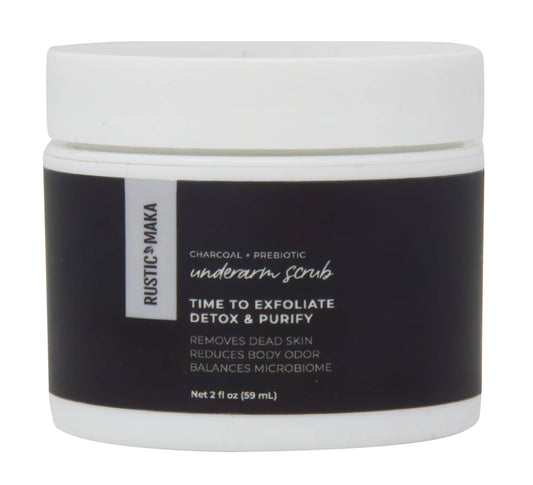 Body Scrub, Time To Exfoliate Detox & Purify, Charcoal + Prebiotic