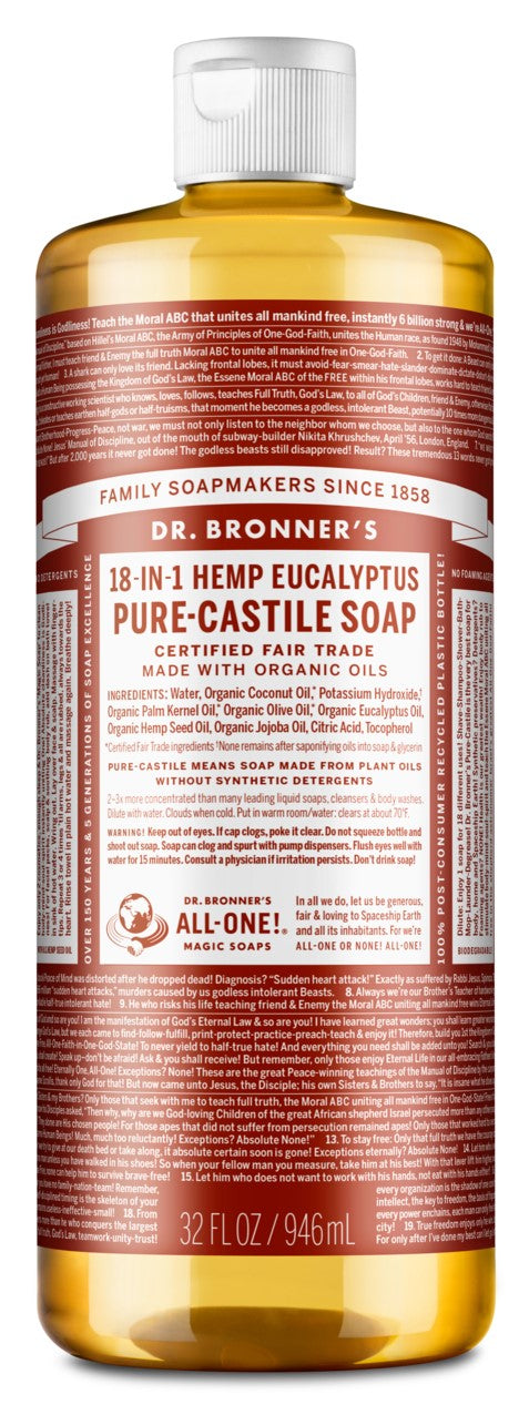 Hemp Eucalyptus Pure Castile Soap, Organic