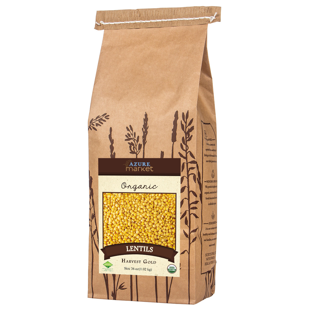 Lentils, Harvest Gold, Organic