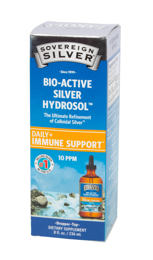 Bio-Active Silver Hydrosol, Dropper Top