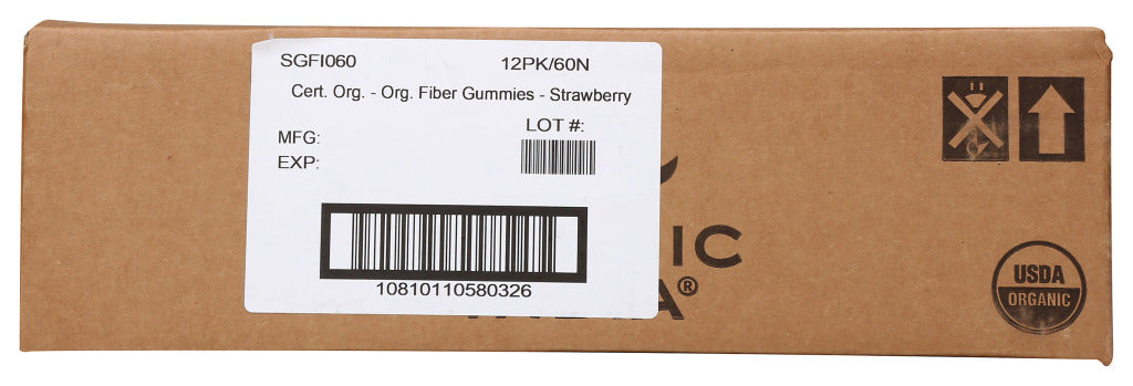 Fiber Gummies, Strawberry, Organic