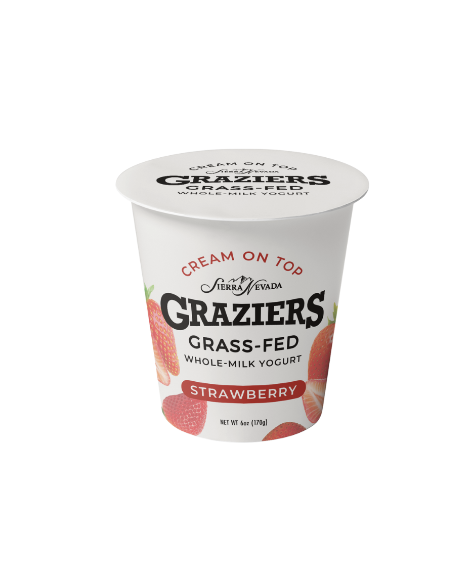 Graziers, Whole Milk Yogurt, Strawberry, Grass-Fed