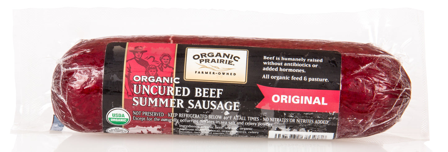 Beef Summer Sausage, Frozen, Organic