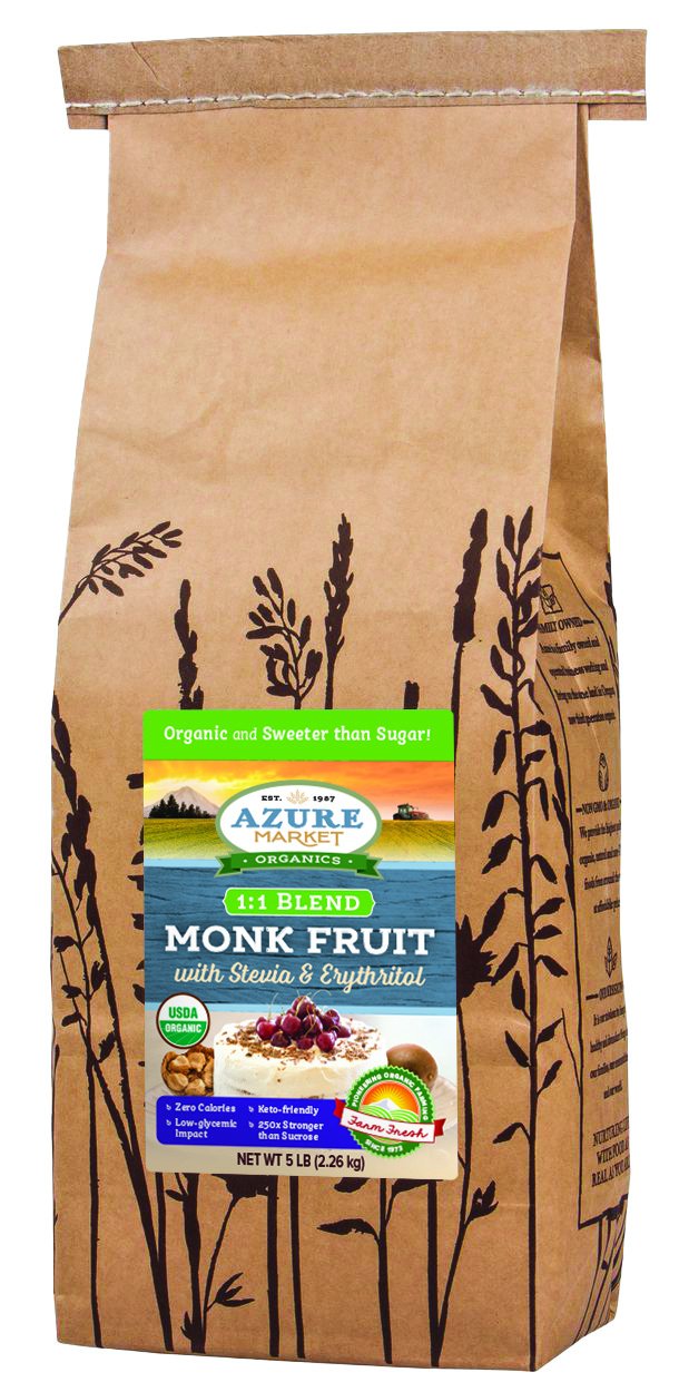 Monk Fruit, Stevia, Erythritol 1:1 Blend, Organic