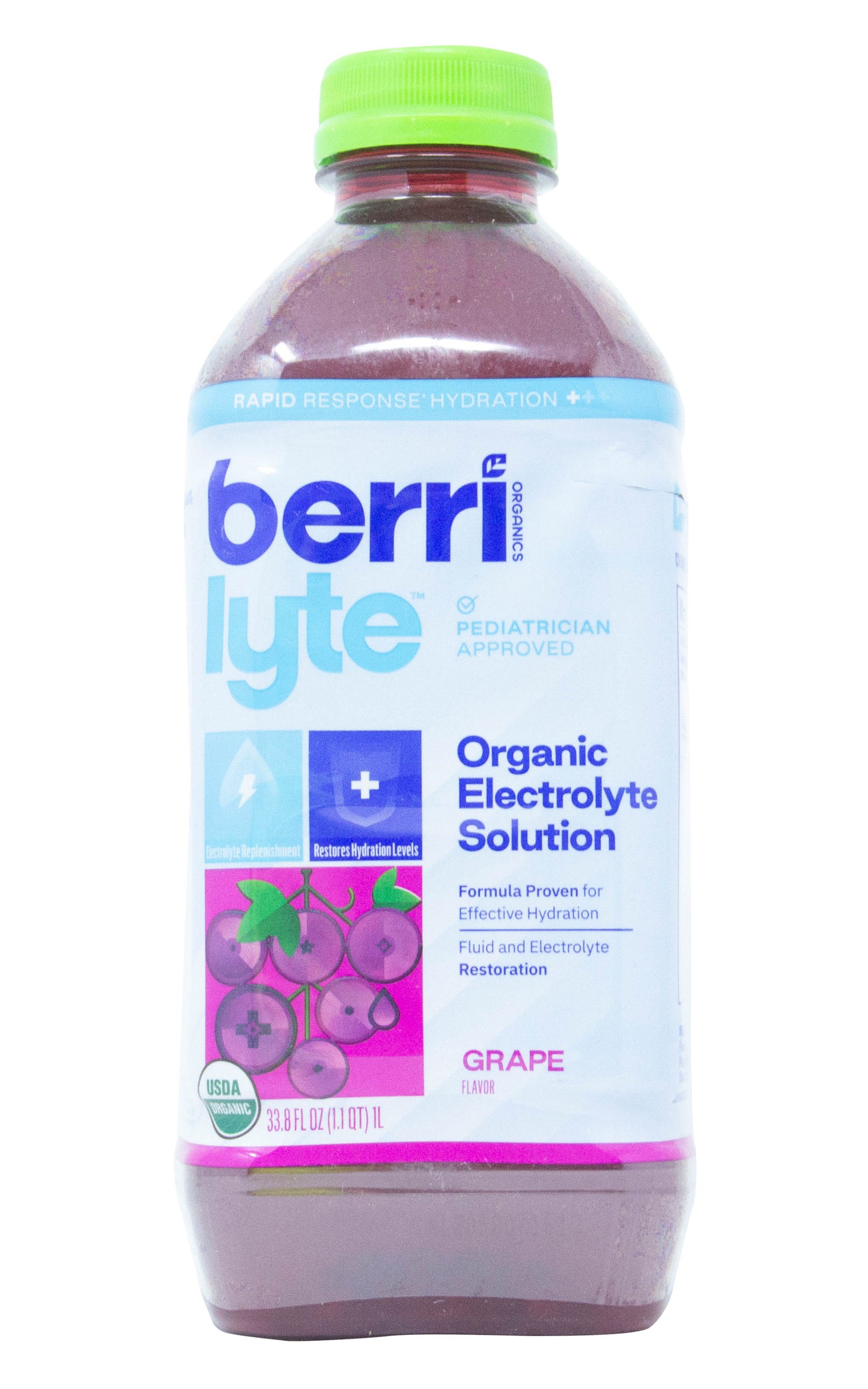 @Electrolyte Solution, Rehydration Drink, Grape, Organic