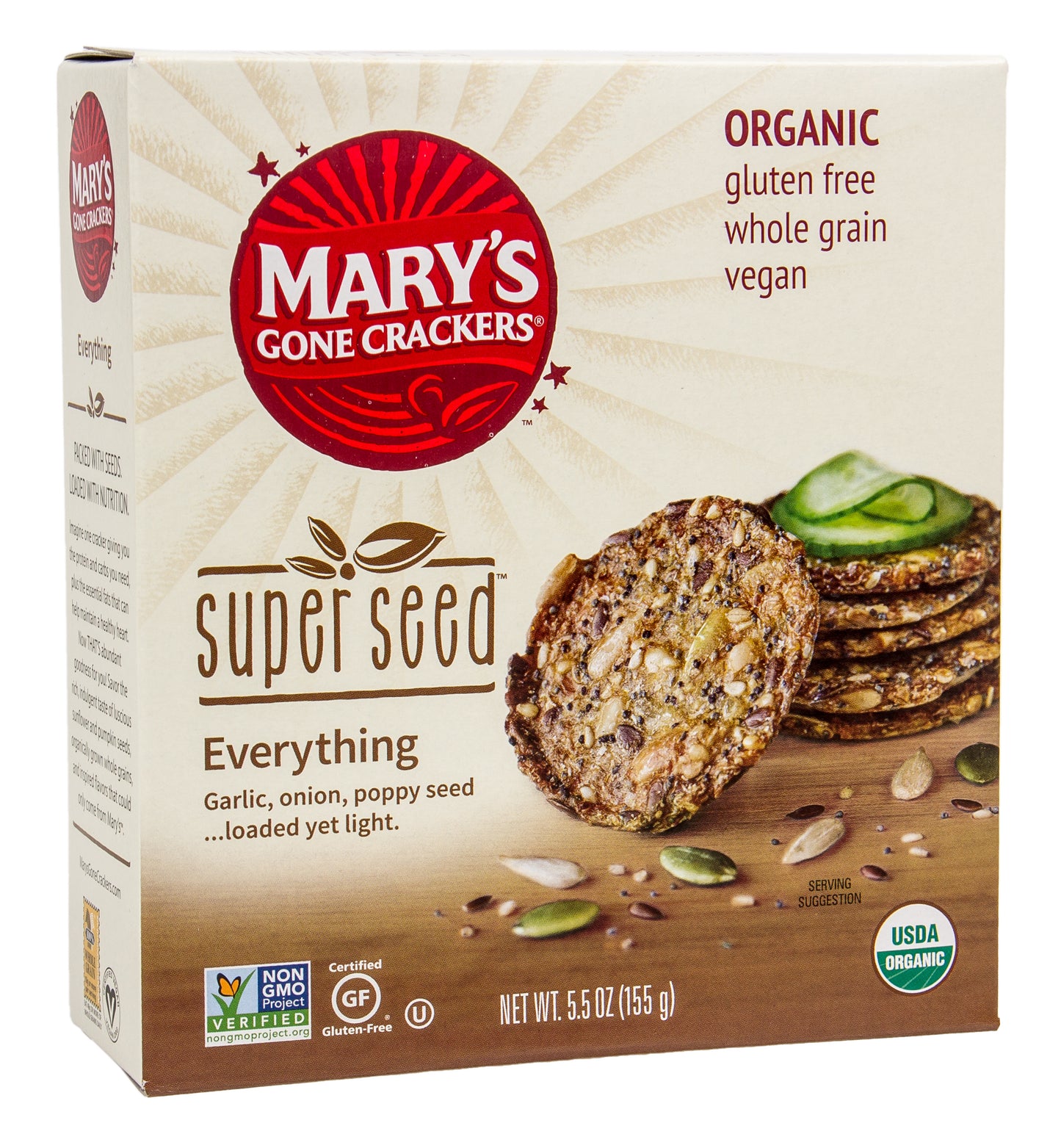 Crackers, Super Seed, Everything, Organic