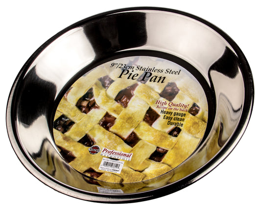 Pie Pan 9 inch, Stainless Steel