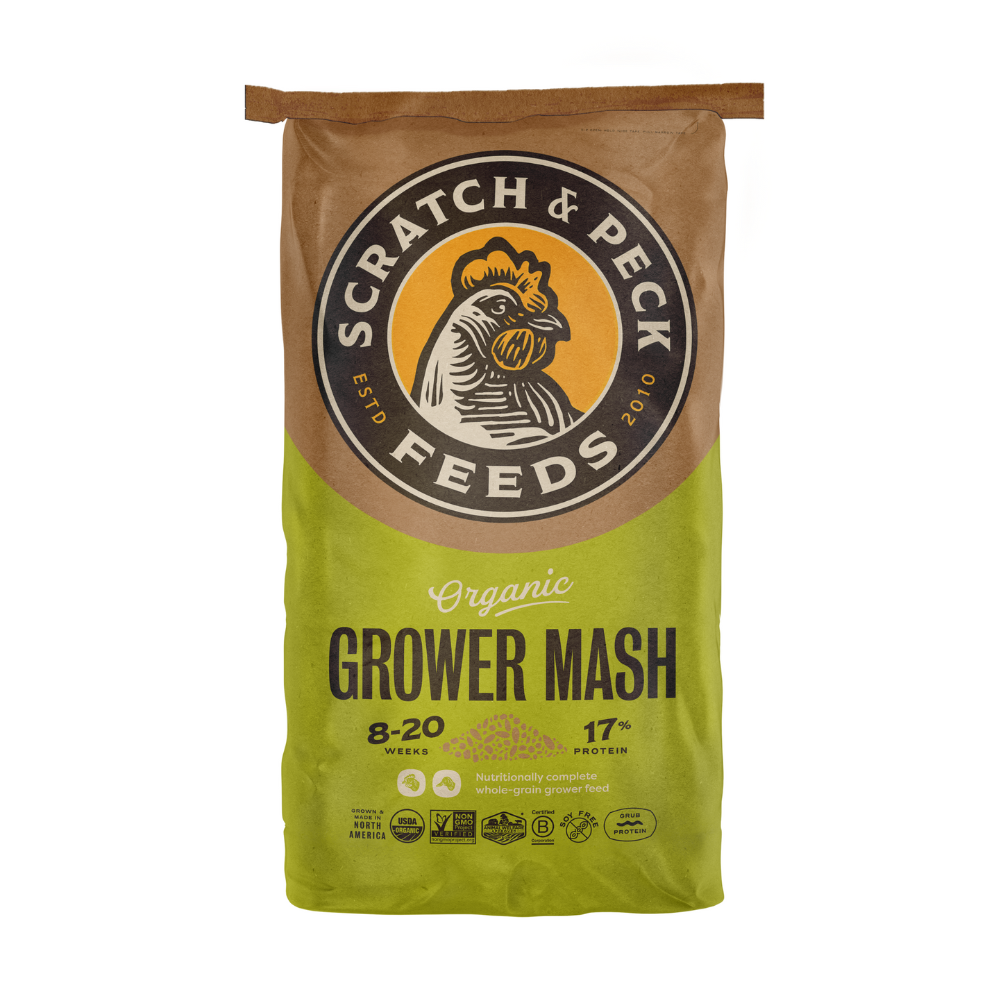 Naturally Free Poultry Grower Feed, Organic