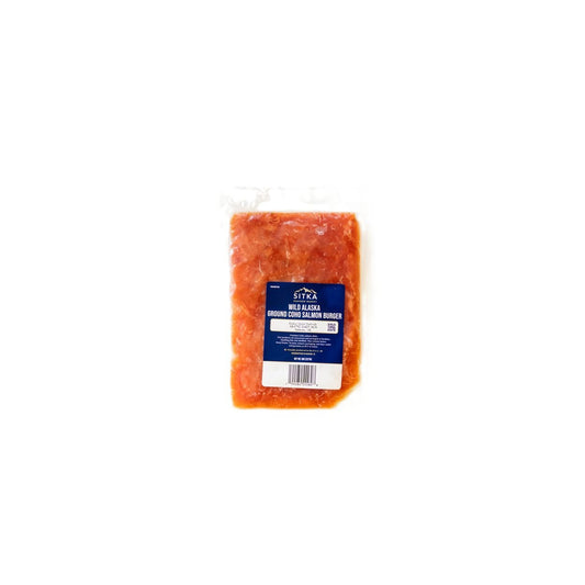 Coho Salmon Burger, Ground, Frozen