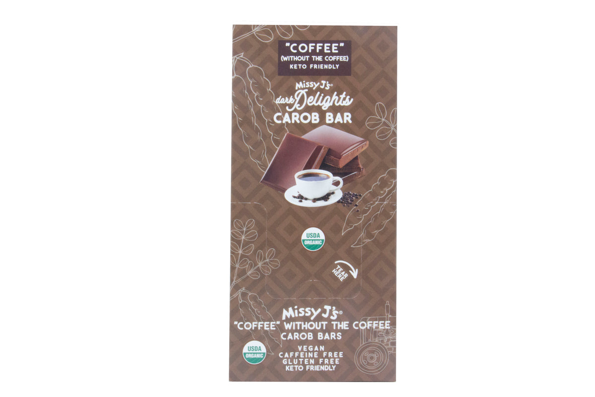 Dark Delight Carob Candy Bar, Coffee, Organic