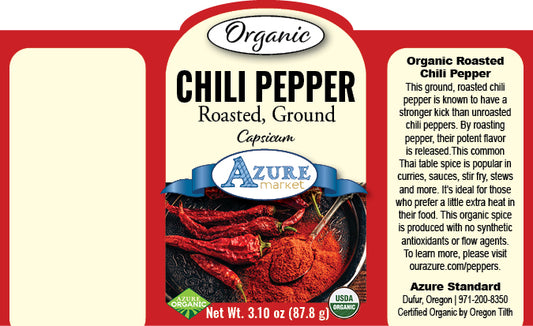 Chili Pepper Roasted, Ground, Organic