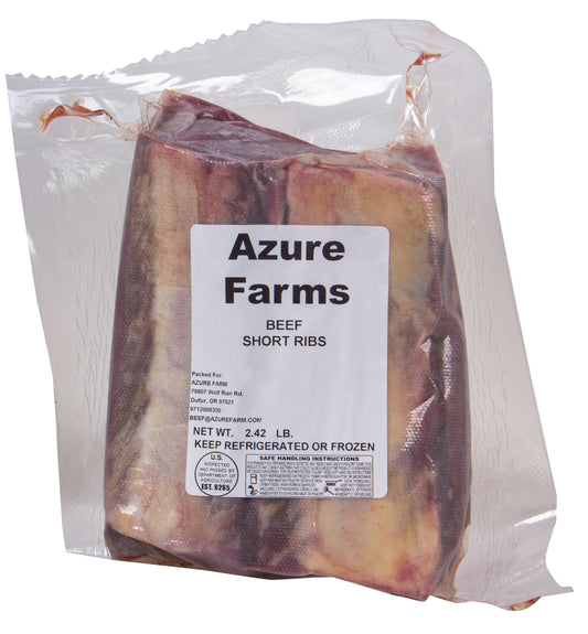 Piedmontese Beef Ribs, Grass-Fed, Frozen, Organic Random Weight