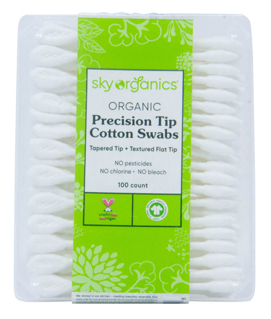 @Precision Tip Cotton Swabs, Organic
